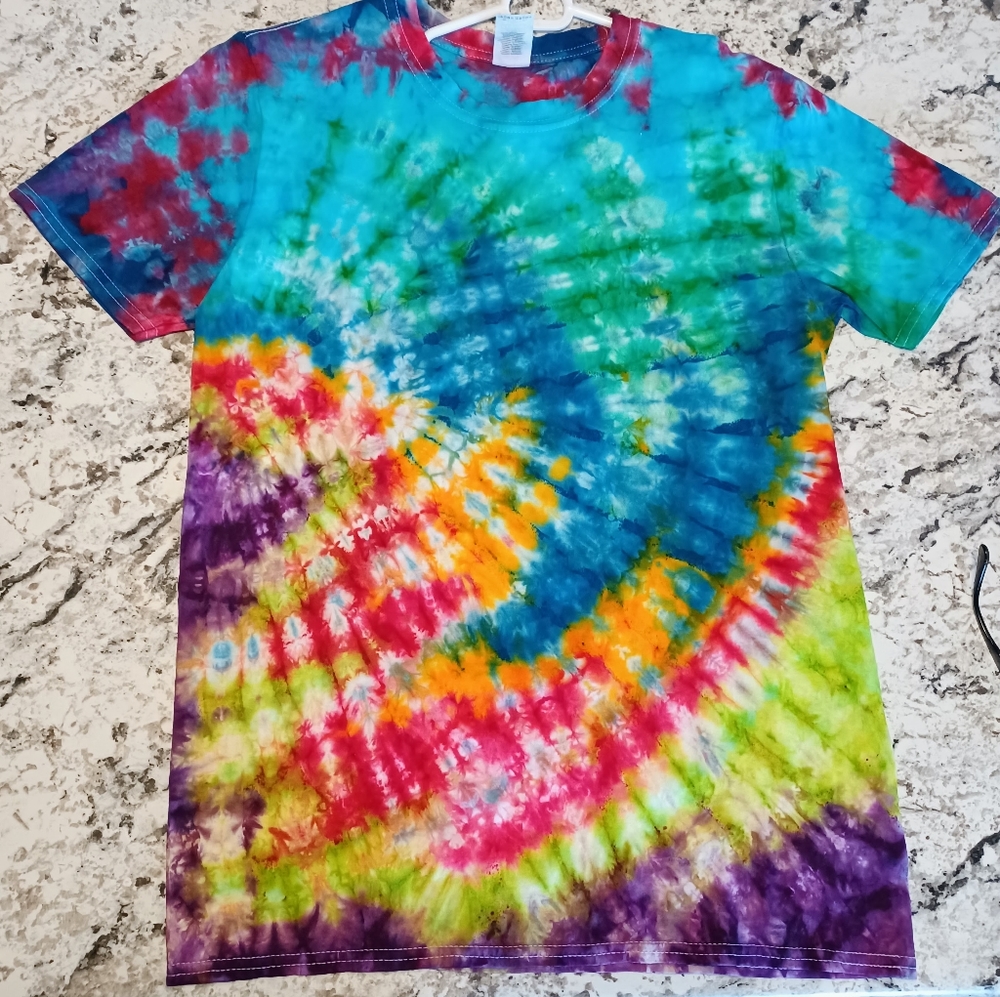 Hand-made tie-dye T-shirt